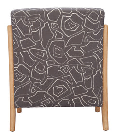 Runa Gray & Natural Accent Chair - Ornate Home