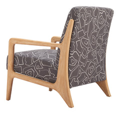 Runa Gray & Natural Accent Chair - Ornate Home