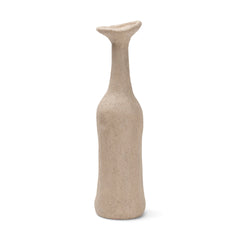 Runa Taupe Small Ceramic Rustic Decorative Bottle