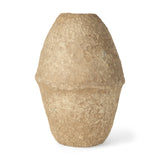 Rundal Beige Large Paper Mache Vase - Ornate Home