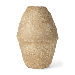 Rundal Beige Large Paper Mache Vase