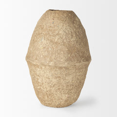Rundal Beige Large Paper Mache Vase