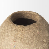 Rundal Beige Large Paper Mache Vase - Ornate Home