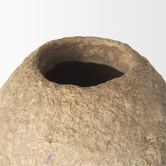 Rundal Beige Large Paper Mache Vase