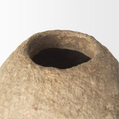 Rundal Beige Large Paper Mache Vase