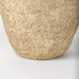 Rundal Beige Large Paper Mache Vase - Ornate Home