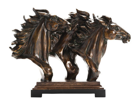 Running Bronze Free Statue - Ornate Home