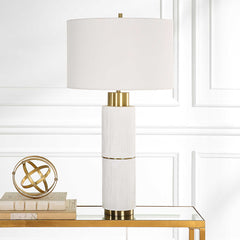 Ruse Whitewashed Table Lamp - Ornate Home