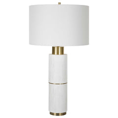 Ruse Whitewashed Table Lamp - Ornate Home