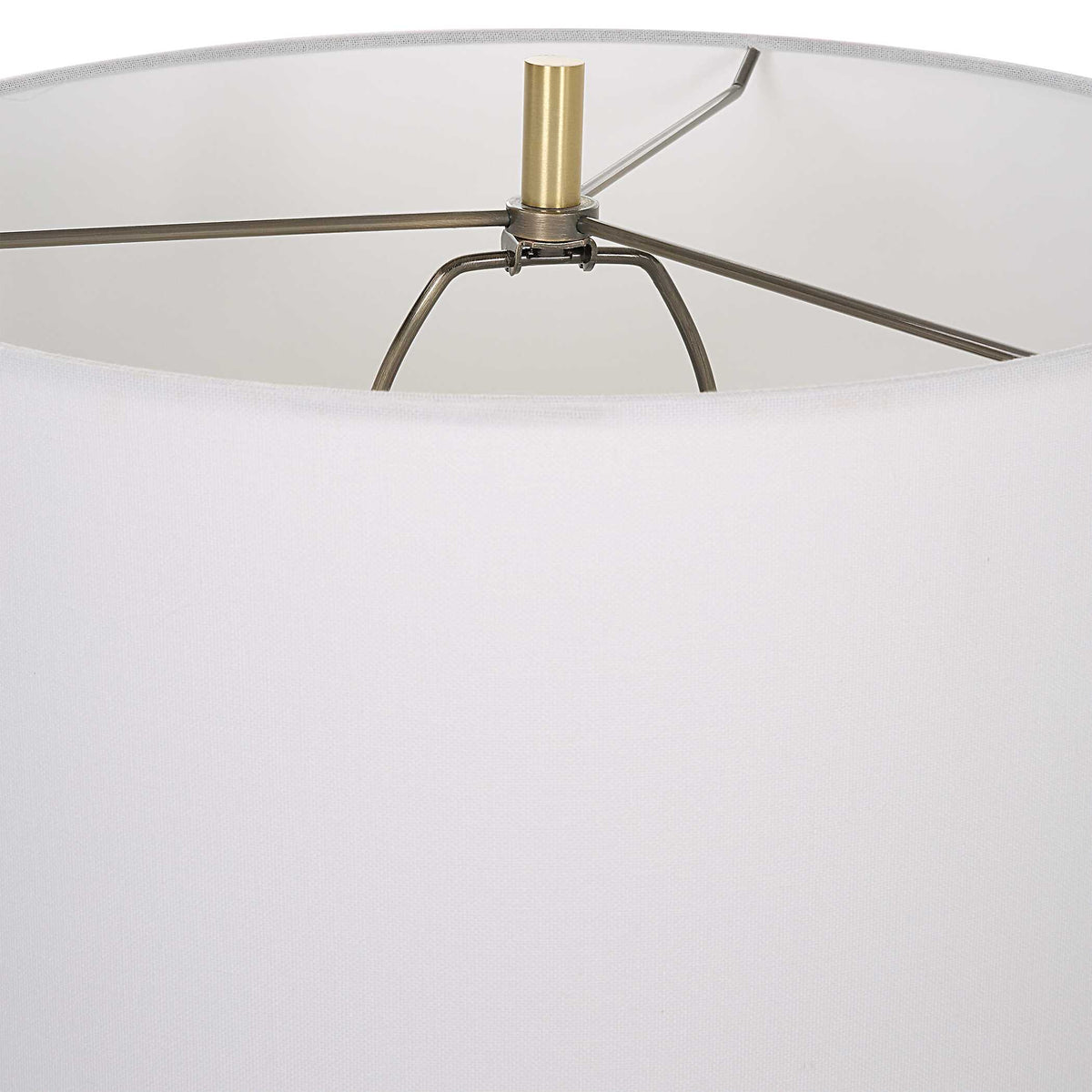 Ruse Whitewashed Table Lamp - Ornate Home