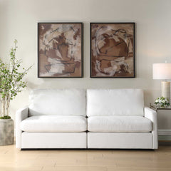 Rush & Dash Brown Framed Prints (Set of 2) - Ornate Home