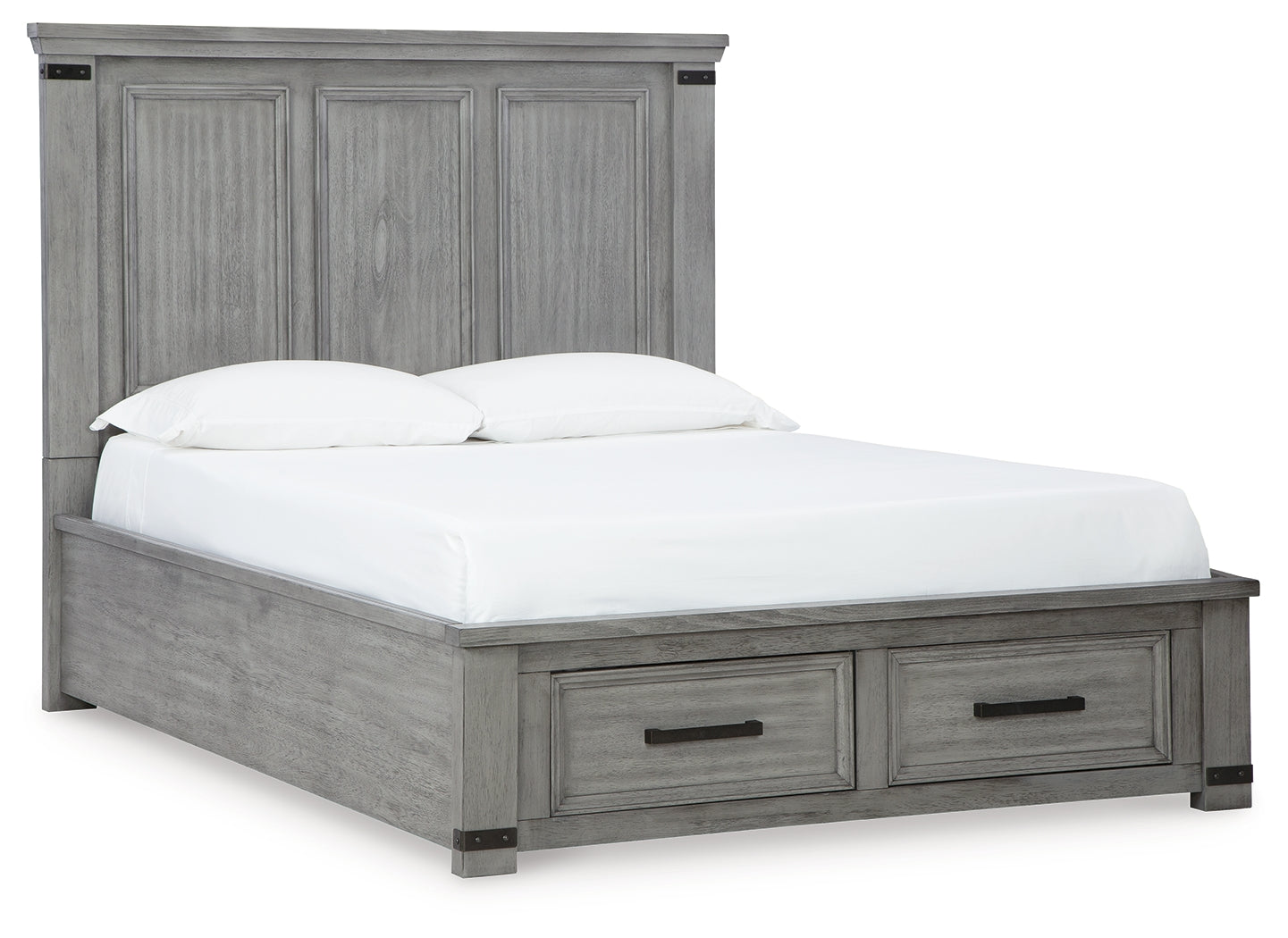 Russelyn Gray Queen Storage Bed - Ornate Home