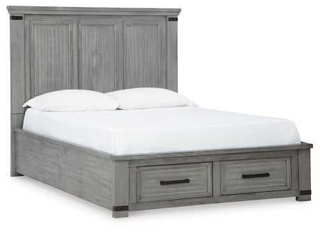 Russelyn Gray Queen Storage Bed - Ornate Home