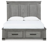 Russelyn Gray Queen Storage Bed - Ornate Home