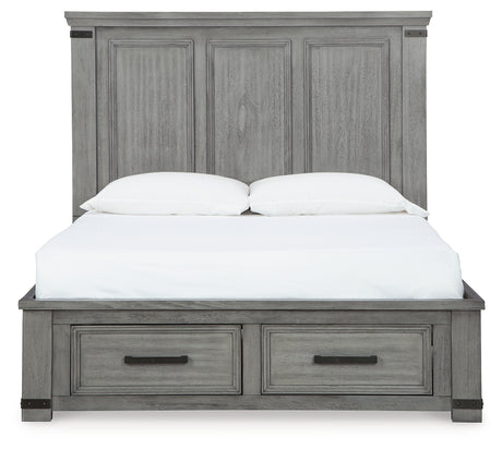 Russelyn Gray Queen Storage Bed - Ornate Home
