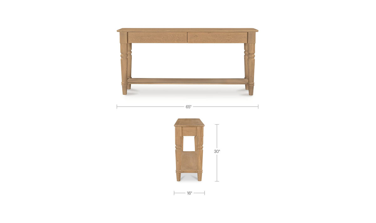 Russet Oak Console Table - Ornate Home
