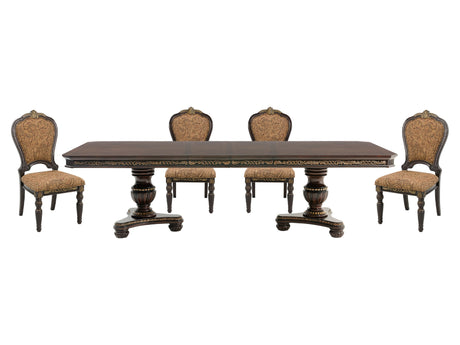 Russian Hill Cherry 5-piece Dinig Table Set - Ornate Home