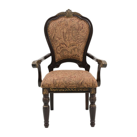 Russian Hill Warm Cherry Arm Chair (Set of 2) - Ornate Home