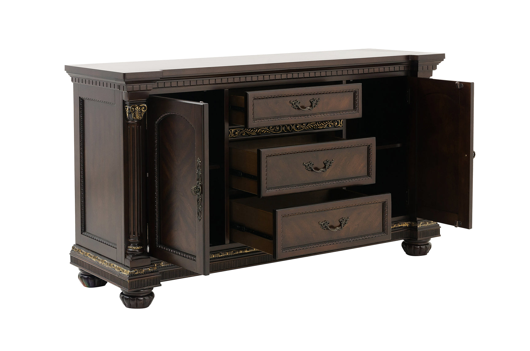 Russian Hill Warm Cherry Buffet - Ornate Home