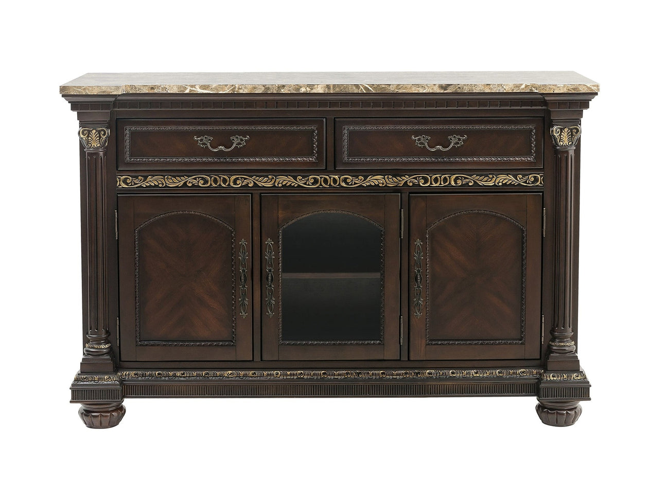 Russian Hill Warm Cherry Server - Ornate Home