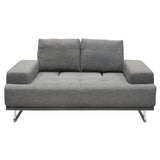 Russo Grey Loveseat - Ornate Home