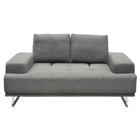 Russo Grey Loveseat - Ornate Home