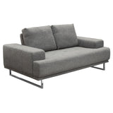 Russo Grey Loveseat - Ornate Home