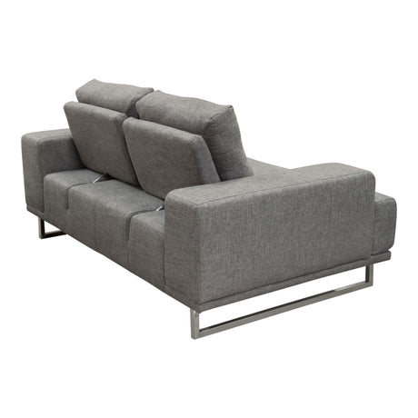 Russo Grey Loveseat - Ornate Home