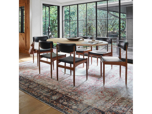 Rust Anahawan Distressed Washable Area Rug - Clearance - Ornate Home