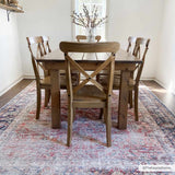 Rust Anahawan Distressed Washable Area Rug - Clearance - Ornate Home