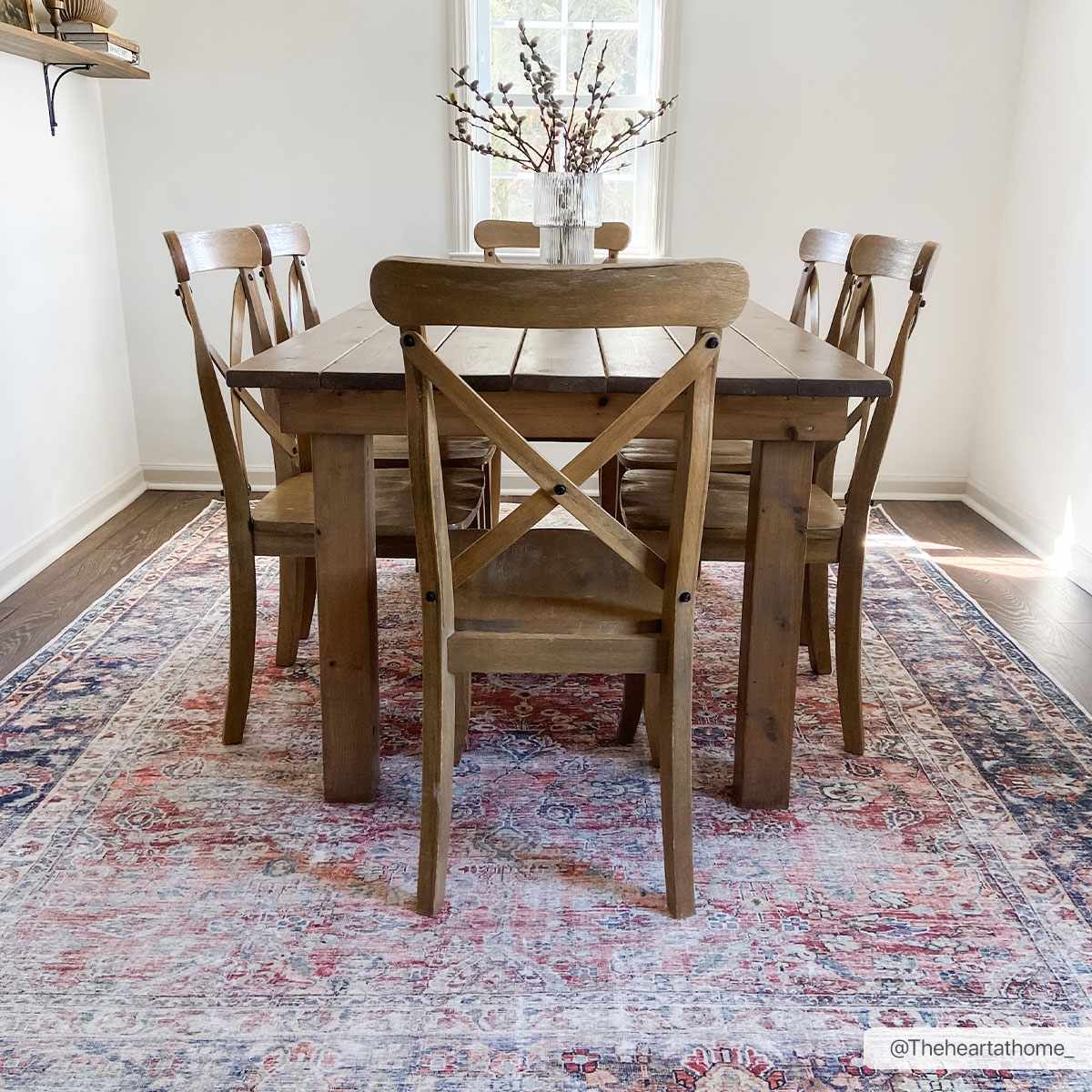 Rust Anahawan Distressed Washable Area Rug - Clearance - Ornate Home