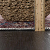 Rust Baki Traditional Washable Area Rug - Clearance - Ornate Home