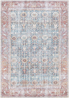 Rust Catadupa Distressed Washable Area Rug - Clearance - Ornate Home