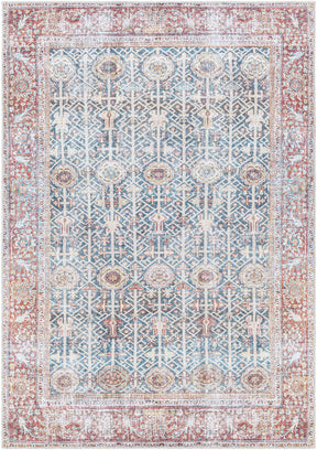 Rust Catadupa Distressed Washable Area Rug - Clearance - Ornate Home