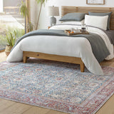 Rust Catadupa Distressed Washable Area Rug - Clearance - Ornate Home
