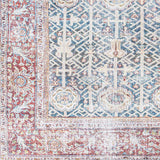 Rust Catadupa Distressed Washable Area Rug - Clearance - Ornate Home
