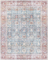 Rust Catadupa Distressed Washable Area Rug - Clearance - Ornate Home