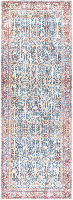 Rust Catadupa Distressed Washable Area Rug - Clearance - Ornate Home
