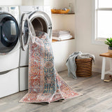 Rust Catadupa Distressed Washable Area Rug - Clearance - Ornate Home