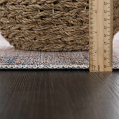 Rust Elki Vintage Medallion Washable Area Rug - Clearance - Ornate Home