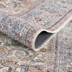 Rust Gardnertown Medallion Washable Area Rug - Clearance - Ornate Home