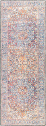 Rust Gardnertown Medallion Washable Area Rug - Clearance - Ornate Home