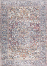 Rust Gardnertown Medallion Washable Area Rug - Clearance - Ornate Home