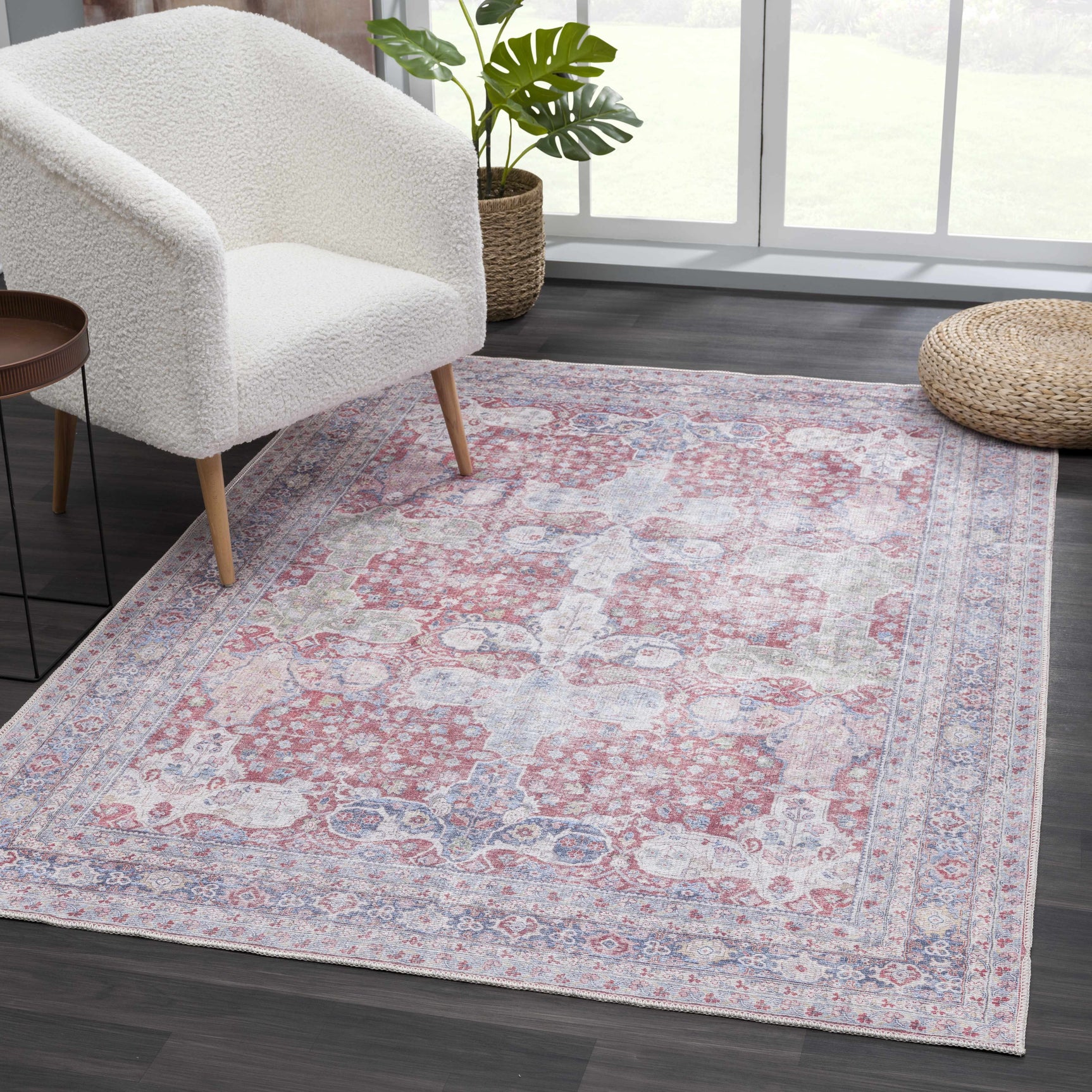 Rust Goma Vintage Area Rug - Clearance - Ornate Home
