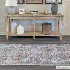 Rust Hera Washable Area Rug - Clearance - Ornate Home
