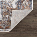 Rust Hera Washable Area Rug - Clearance - Ornate Home