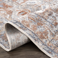 Rust Hera Washable Area Rug - Clearance - Ornate Home