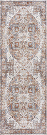 Rust Hera Washable Area Rug - Clearance - Ornate Home