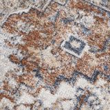 Rust Hera Washable Area Rug - Clearance - Ornate Home