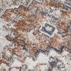 Rust Hera Washable Area Rug - Clearance - Ornate Home